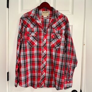 Wrangler plaid shirt